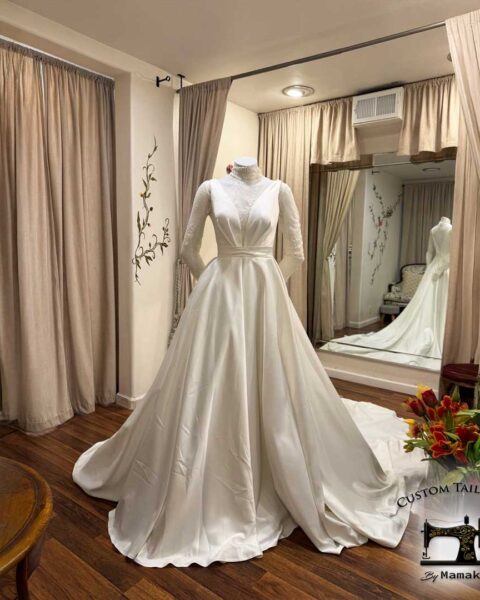 White wedding dress