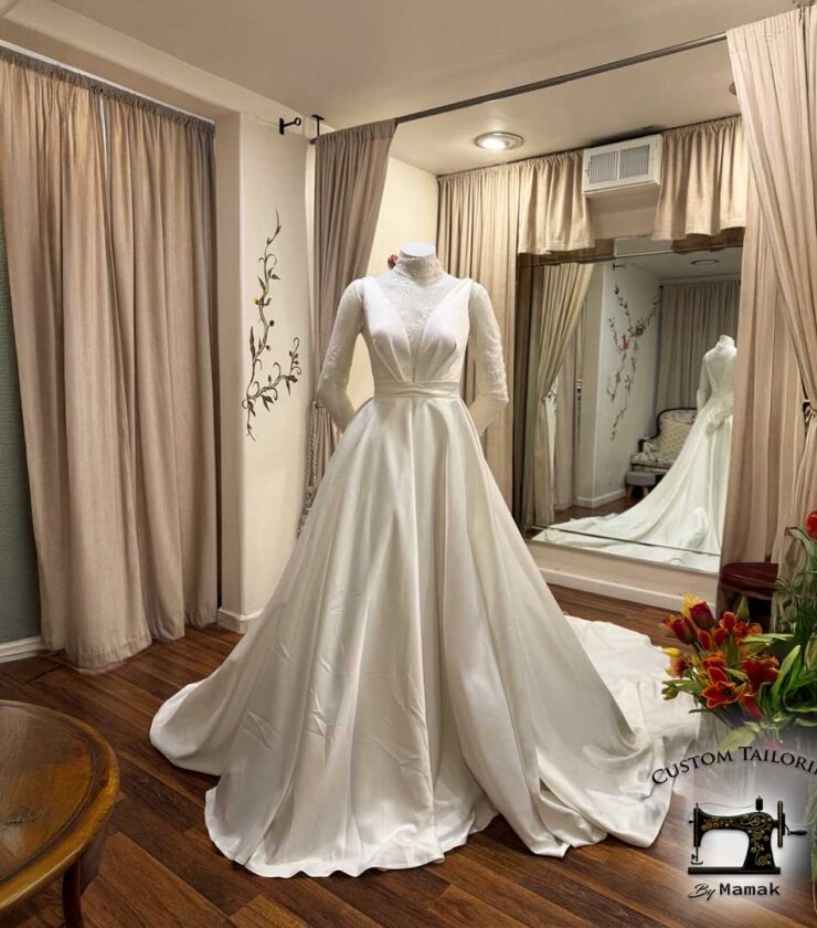White wedding dress