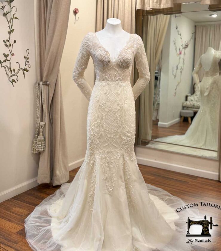 Fish dress of the bride