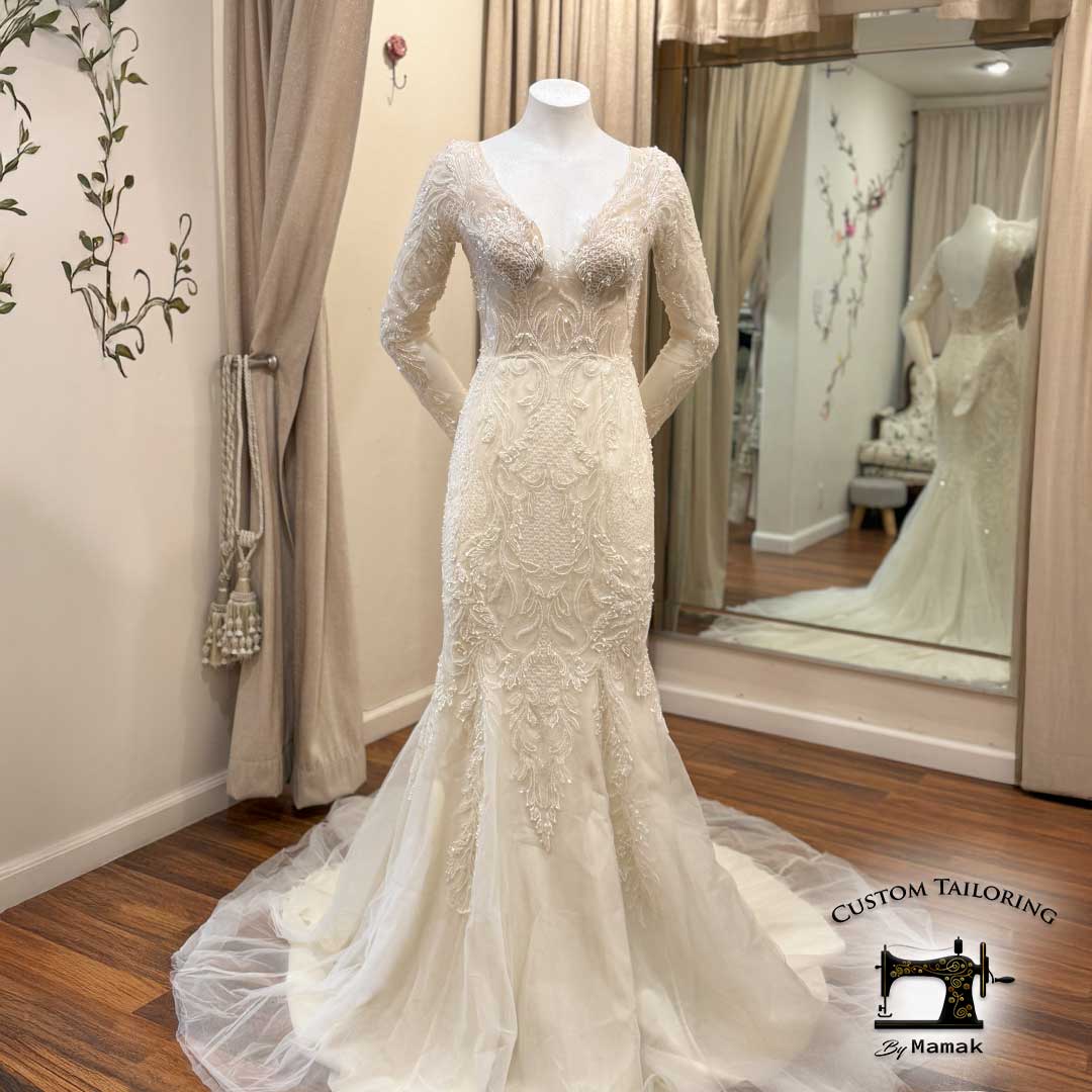 Fish dress of the bride