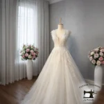 Aurora Lace Illusion Gown