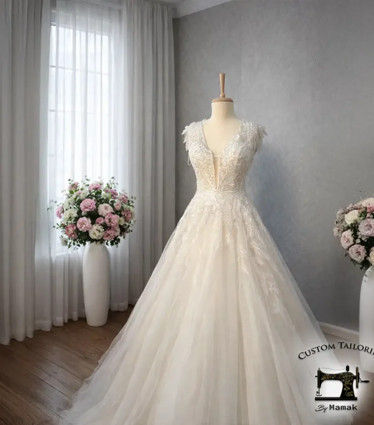Aurora Lace Illusion Gown