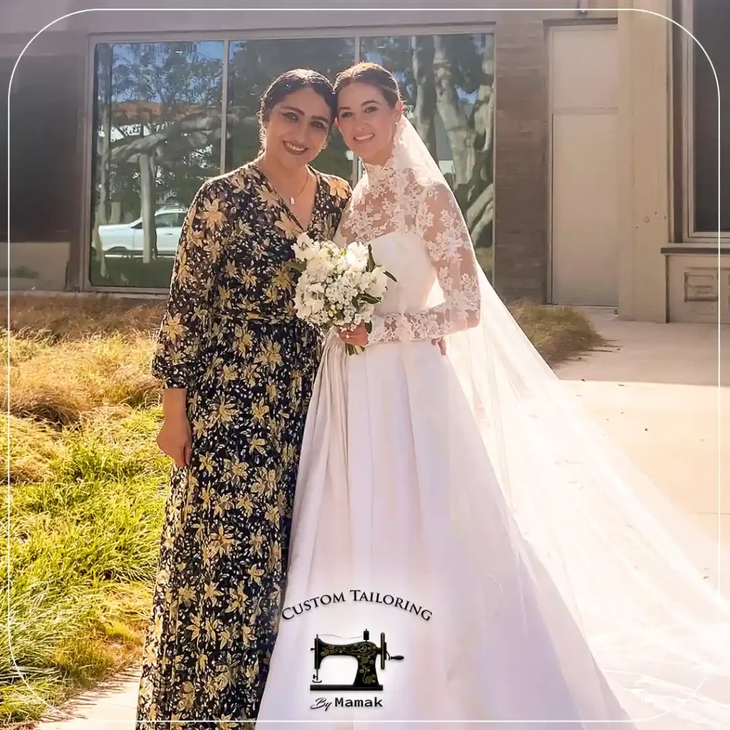 custom wedding dress California bridal gown tailoring San Diego mother of the bride dress La Jolla